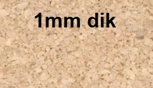 Basic kurkplaat 1mm dik 0