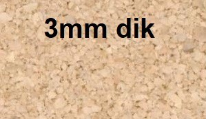Basic kurkplaat 3mm dik 0