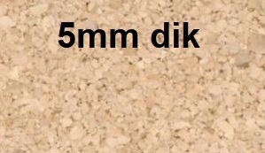 Basic kurkplaat 5mm dik 0