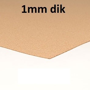 Kurk plaat industrie1mm 90x60cm