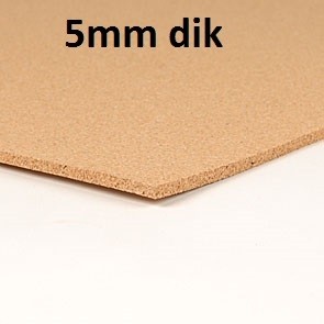 Kurk plaat industrie 5mm 90x60cm