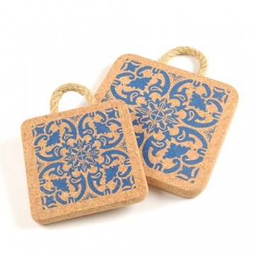 Onderzetter blauw klein 15x15