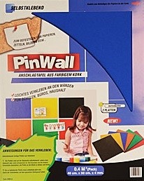 Pinwall zelfklevend prikbord blauw