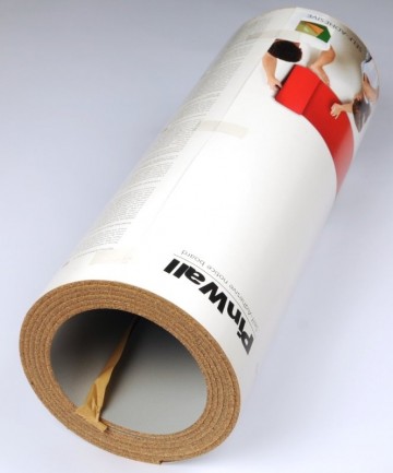 Pinwall op rol lichtgrijs