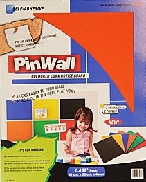 Pinwall zelfklevend prikbord oranje