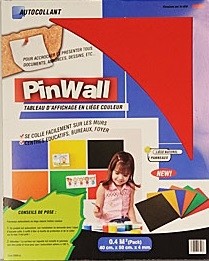 Pinwall zelfklevend prikbord rood