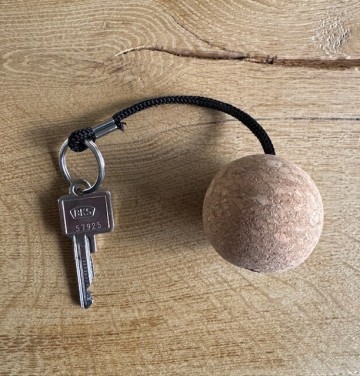 Sleutelhanger kurk drijvend