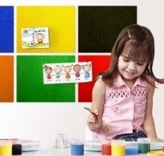 Pinwall zelfklevend prikbord donkergrijs